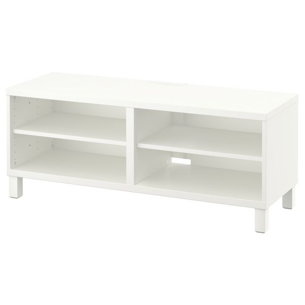 Тумба под ТВ, белый 120x40x48 см IKEA BESTÅ БЕСТО 592.442.37 - фото 1