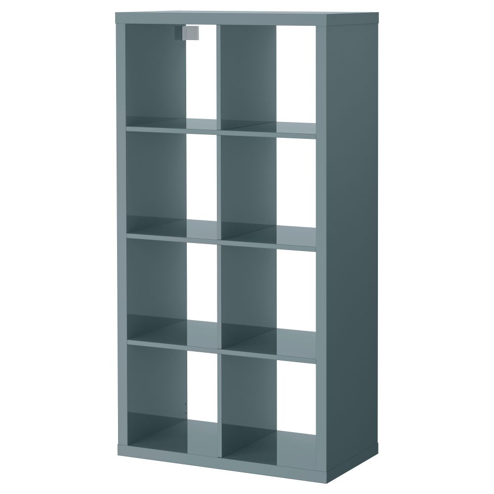 Стеллаж КАЛЛАКС, глянцевый серо-бирюзовый (77x147 см) - фото 1