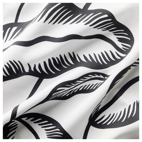 Гардины, 1 пара АВСИКТЛИГ, белый, черный (145x300 см) - фото 2