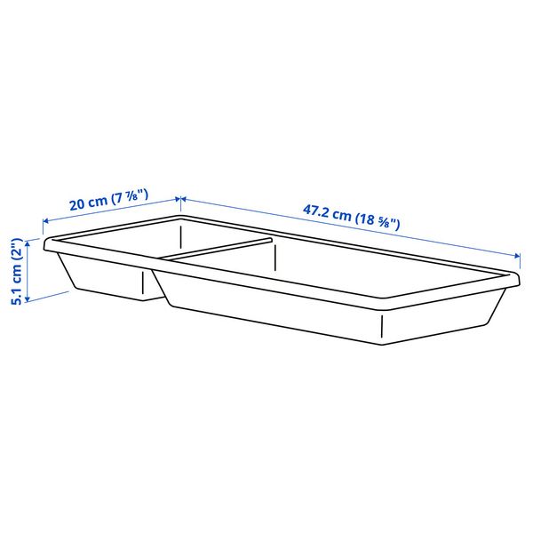 IKEA, дополнительный ракурс - схема-чертеж с размерами