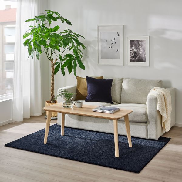 Ковер, короткий ворс, темно-синий 133x195 см IKEA STOENSE СТОЭНСЕ 105.001.96 - схема-чертеж с размерами