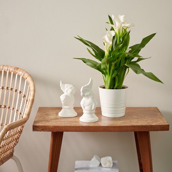 Кашпо, белый 15 см IKEA MUSKOT МУСКОТ 103.781.91 - фото 2