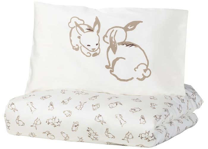 RÖDHAKE Пододеяльник и наволочка д/кроватки