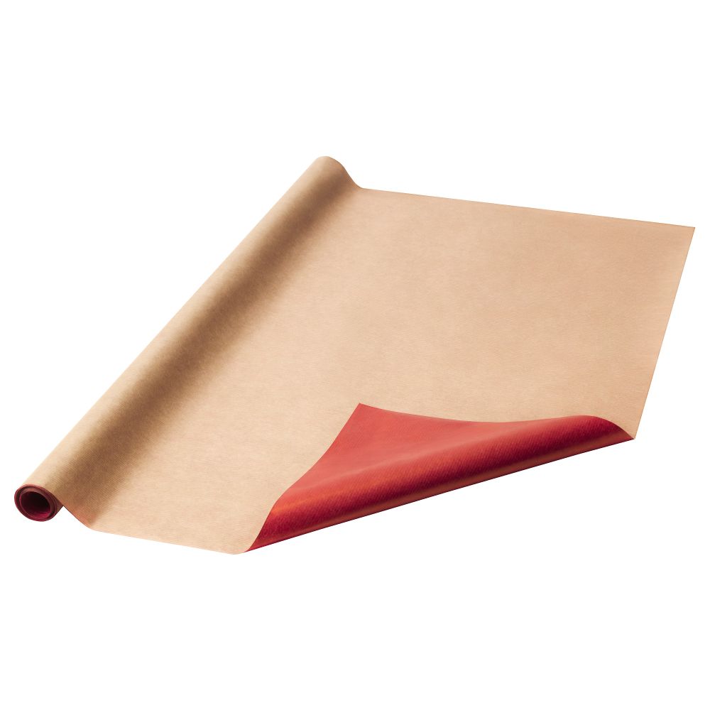 Рулон оберточной бумаги ВИНТЕР 2015, двусторонний красный, естественный (8x0.7 м) - схема-чертеж с размерами