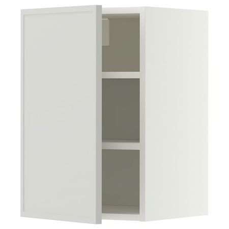 METOD Навесной шкаф с полками - белый/Aspudden светло-серый 40x60 см