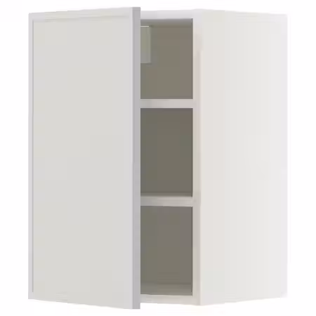 METOD Навесной шкаф с полками - белый/Aspudden светло-серый 40x60 см