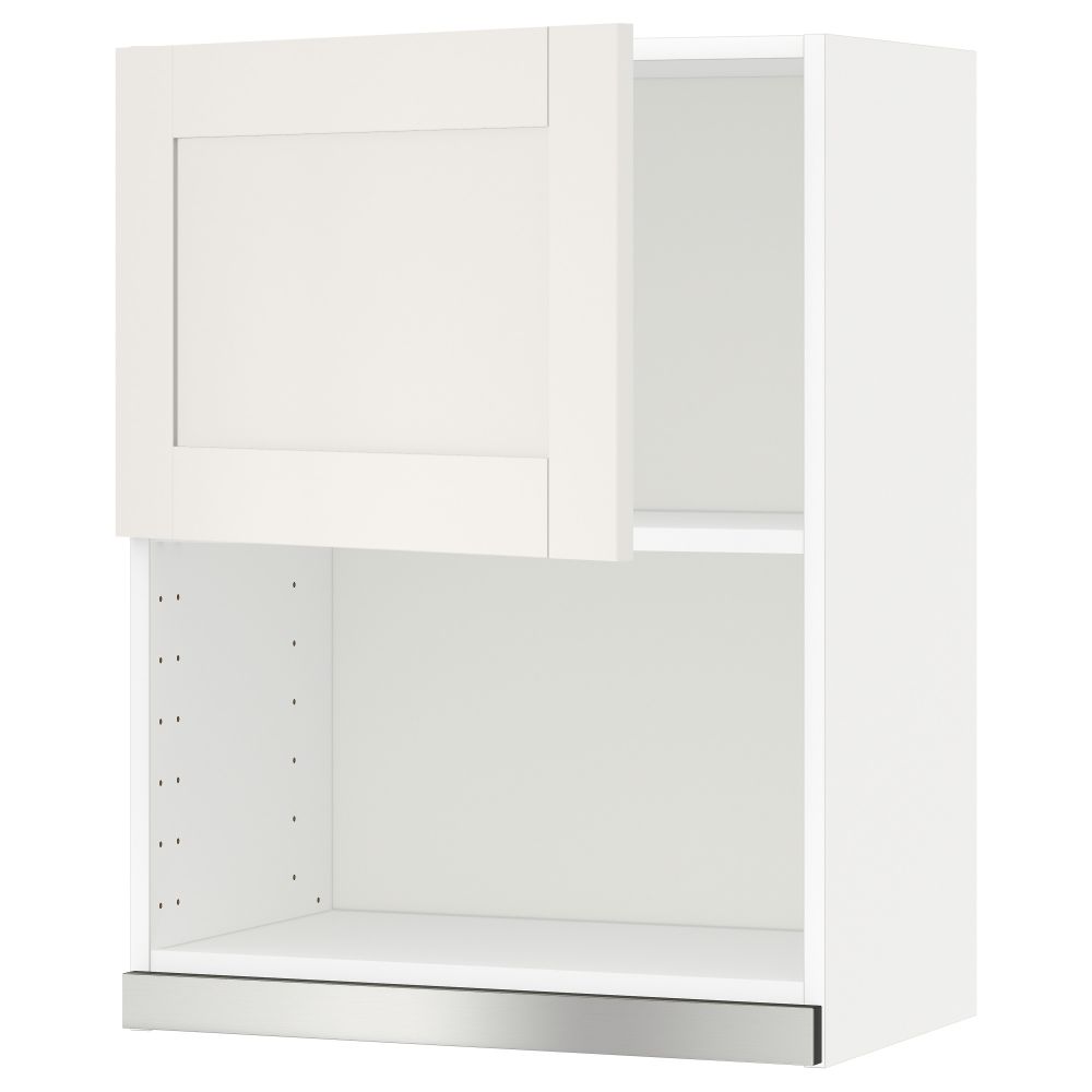 Навесной шкаф для СВЧ-печи МЕТОД, белый, Сэведаль белый - схема-чертеж с размерами