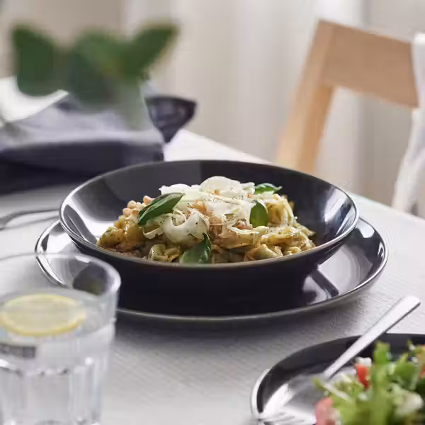 GLADELIG Тарелка глубокая - темно-серый 21 см - фото 2