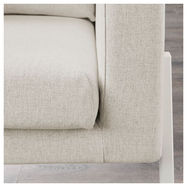 Кресло КОАРП, Гуннаред бежевый, белый - фото 2