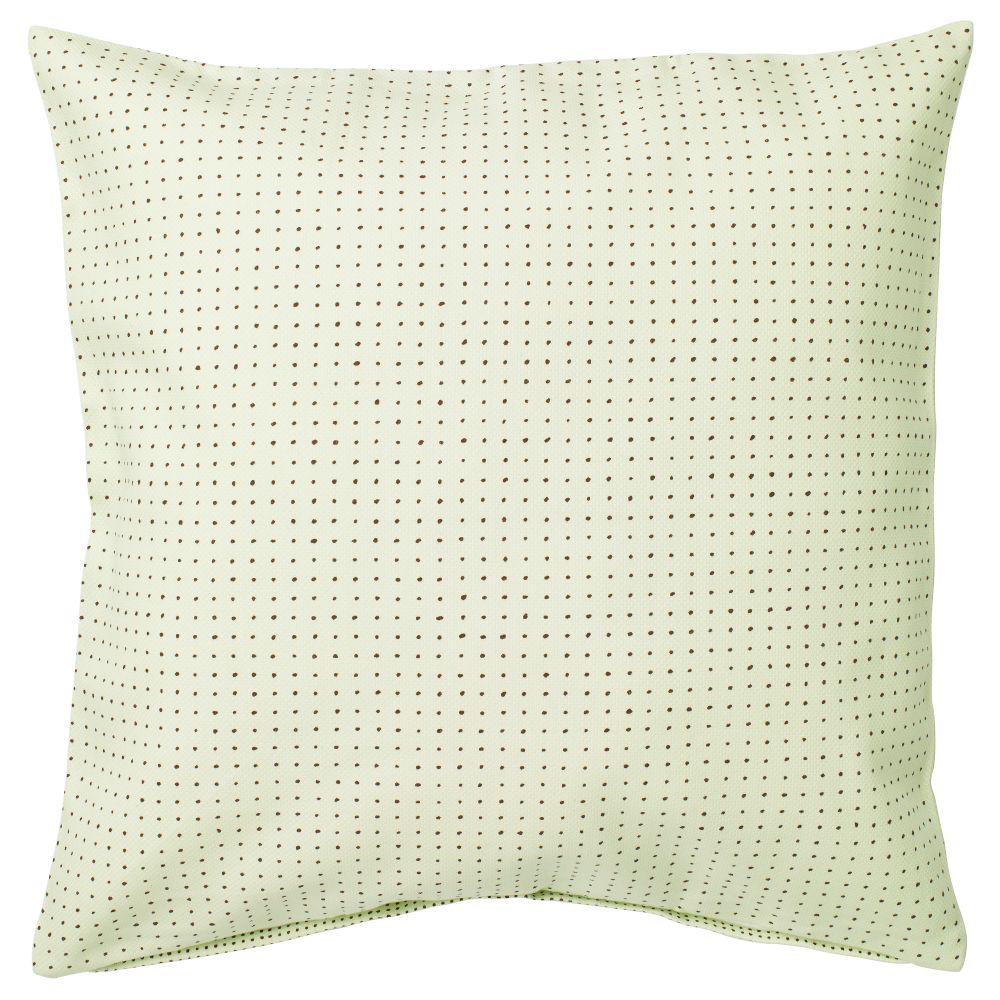 Чехол на подушку ЮППЕРЛИГ, светло-зеленый, точечный (50x50 см) - фото 1