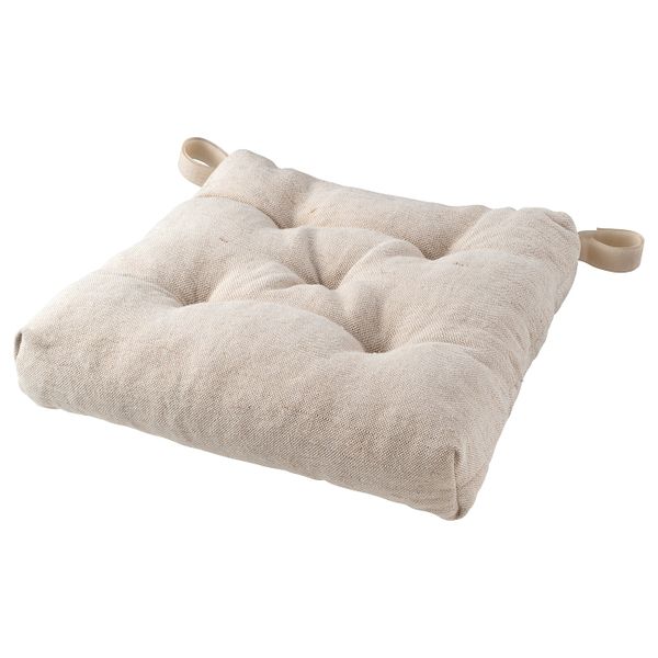 Подушка на стул, неокрашенный 40/35x38x7 см IKEA ETHLA ЭТЛА 804.828.20 - фото 1