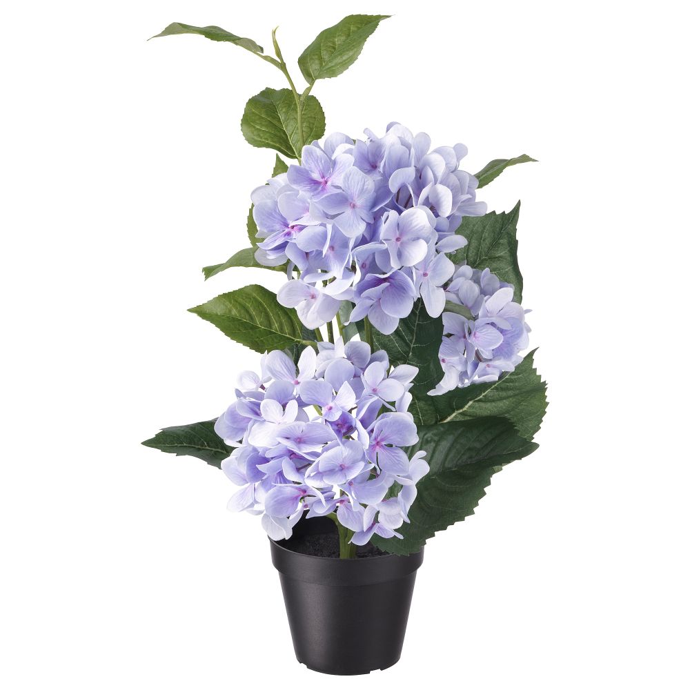 Искусственное растение в горшке ФЕЙКА, д/дома/улицы, Гидрангея сиреневый (12 см) - фото 1