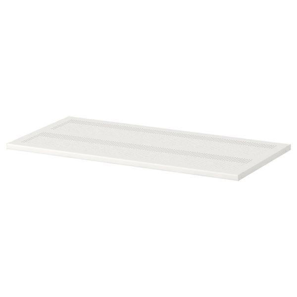 Полка, металлический белый, 80x38 см IKEA АЛЬГОТ 403.795.23 - фото 1