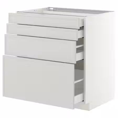 METOD / MAXIMERA Напольный шкаф 4 фасада/4 ящика