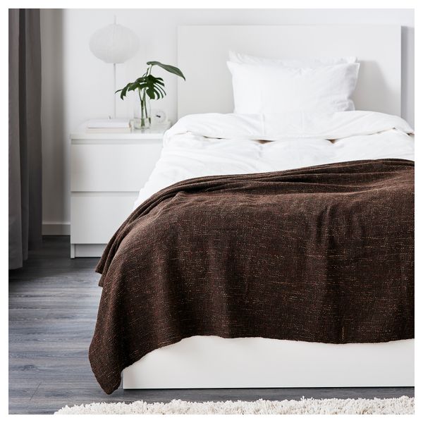 Плед ГУРЛИ, коричневый (120x180 см) - схема-чертеж с размерами