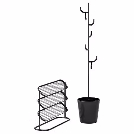 ÄLGANÄS ЭЛЬГАНЭС Мебель для прихожей, 2 предм. - чёрный