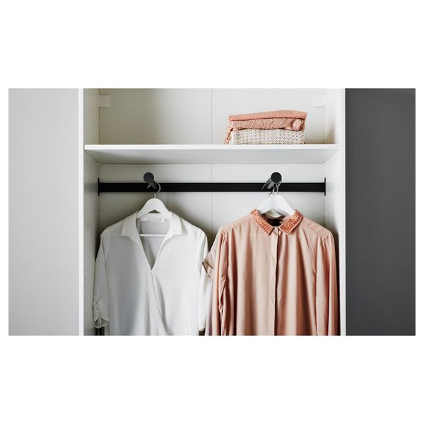 Выдвижная платяная штанга, темно-серый 75x35 см IKEA КОМПЛИМЕНТ 403.697.17 - схема-чертеж с размерами