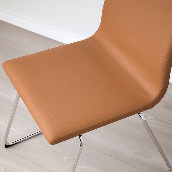 Стул, хромированный, Grann золотисто-коричневый IKEA LILLÅNGEN ЛИЛЛОНГЕНÅNÄS 405.348.02 - фото 6