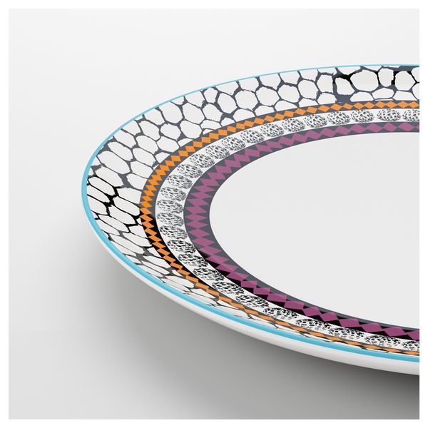 Тарелка ДРИФТИГ, с рисунком разноцветный (27 см) - фото 2