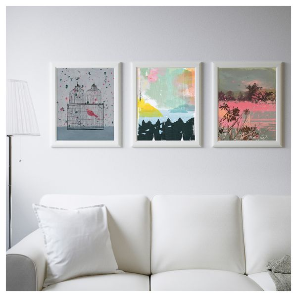 Набор постеров, 3 штуки ТРИЛЛИНГ, Яркая природа (40x50 см) - схема-чертеж с размерами