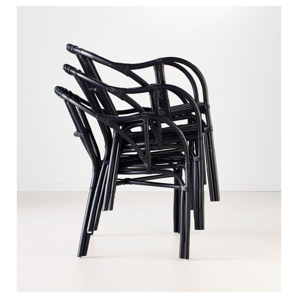 Кресло, черный IKEA HOLMSEL ХОЛЬМСЕЛЬ 304.261.67 - фото 3