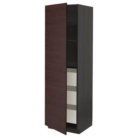 Высокий шкаф с ящиками, 60x60x200 cm IKEA METOD МЕТОД, MAXIMERA МАКСИМЕРА 693.349.06