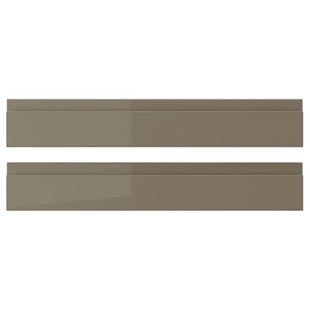 VOXTORP Фронтальная панель ящика - глянцевый темный серо-коричневый 60x10 см