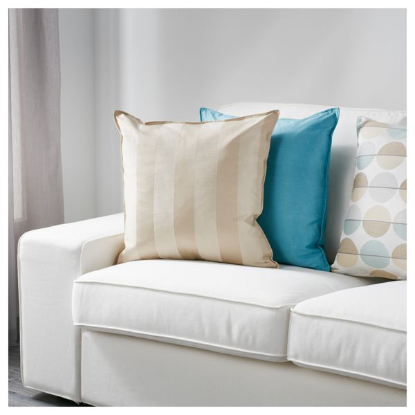 Чехол на подушку ХЕНРИКА, светло-бежевый (50x50 см) - схема-чертеж с размерами