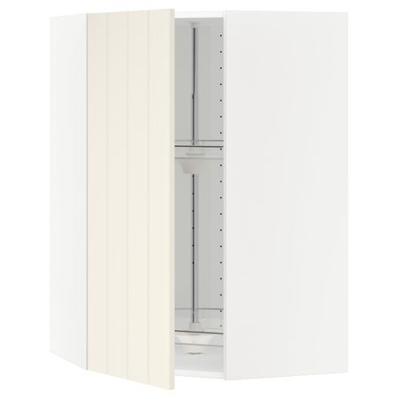 Угловой навесного шкаф с вращающейся секц, белый/Хитарп белый с оттенком 68x100 см IKEA METOD МЕТОД 492.265.40