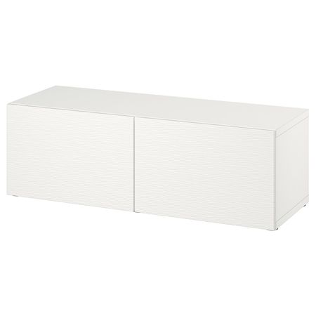 Стеллаж с дверьми, белый/Лаксвикен белый 120x42x38 см IKEA BESTÅ БЕСТО 294.419.65