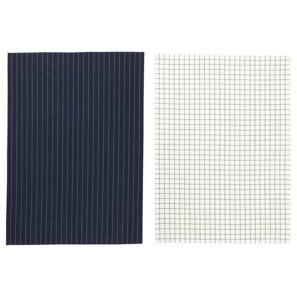 Полотенце кухонное ИКЕА/365+, синий, белый (50x70 см) - фото 1