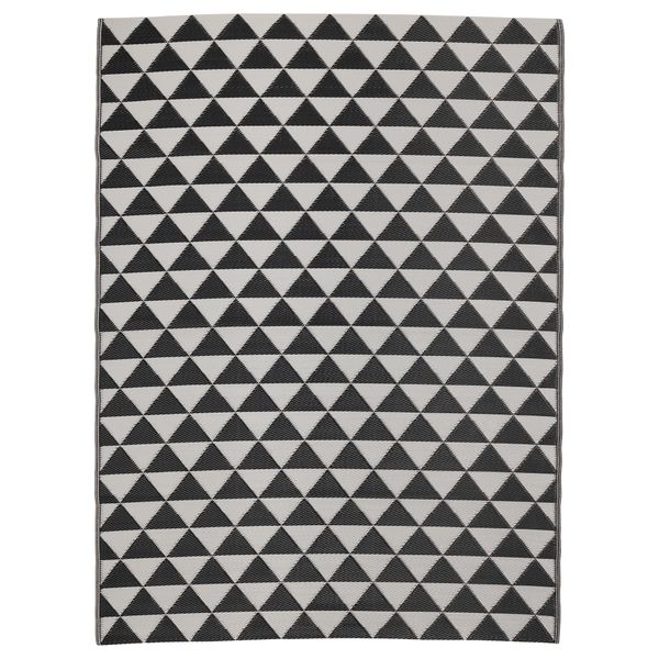 Ковер безворсовый, для дома/улицы СОММАР 2018, черный/серый (180x240 см) - фото 1