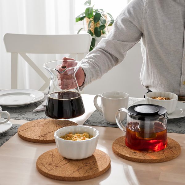 Подставка под горячее, пробка с рисунком 19 см IKEA VÅRFINT ВОРФИНТ 304.859.58 - фото 2