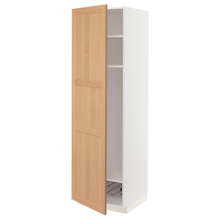 Высокий шкаф с полками, проволочные корзин, 60x60x200 cm IKEA METOD МЕТОД 294.382.51