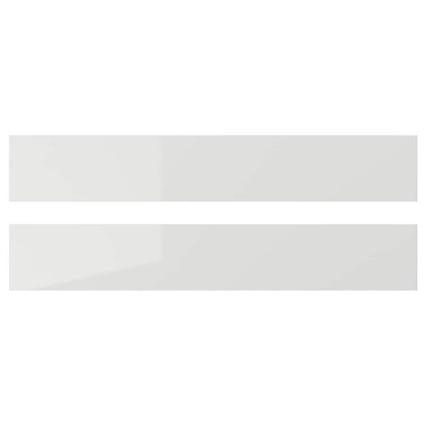 Фронтальная панель ящика, глянцевый светло-серый 60x10 см IKEA RINGHULT РИНГУЛЬТ 503.547.63 - фото 1