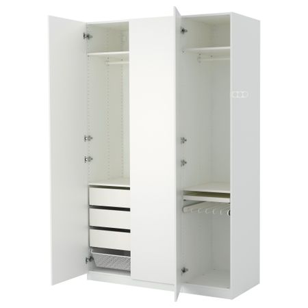 Гардероб ПАКС, белый, Танем белый (150x60x236 см)