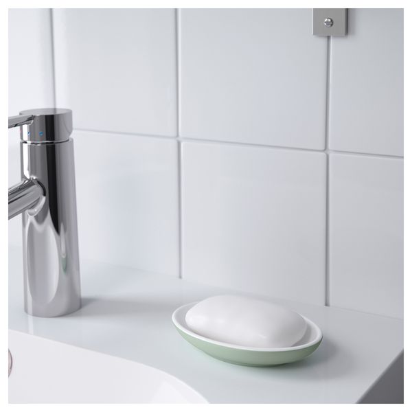 Мыльница ЭКОЛЬН, светлый серо-зеленый зеленый - фото 2