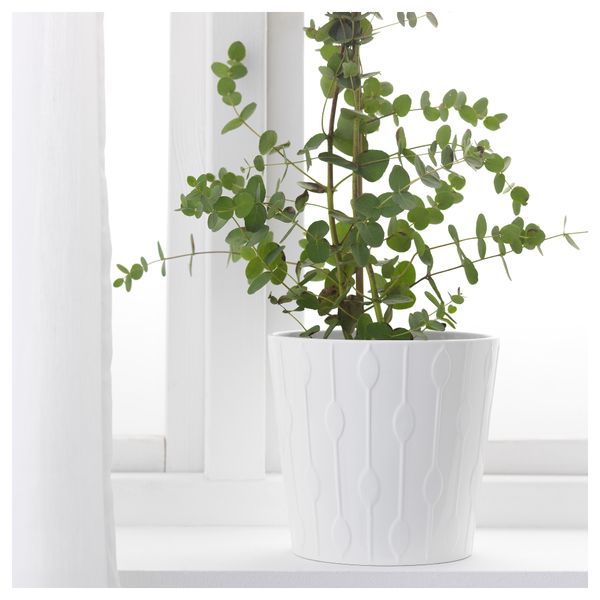 Кашпо КАРДЕМУММА, белый, различные орнаменты - фото 3