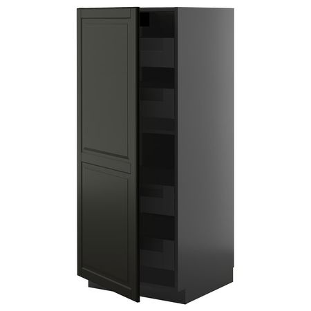 METOD / KNIVSHULT Высокий шкаф с ящиками