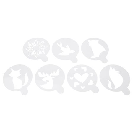 Трафарет БАКГЛАД, различные орнаменты белый