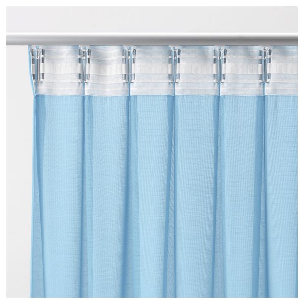 Гардины, 2 шт. ТОРХИЛЬД, голубой (145x300 см) - схема-чертеж с размерами
