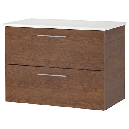 Шкаф для раковины с 2 ящиками, 102x49x60 cm IKEA TOLKEN ТОЛКЕН, GODMORGON ГОДМОРГОН 093.053.32