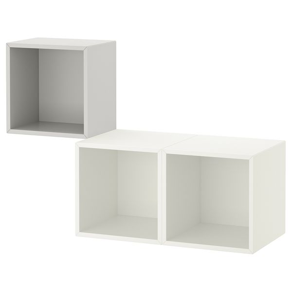 Комбинация настенных шкафов, 105x35x70 см, светло-серый, белый IKEA EKET ЭКЕТ 592.863.31 - фото 1