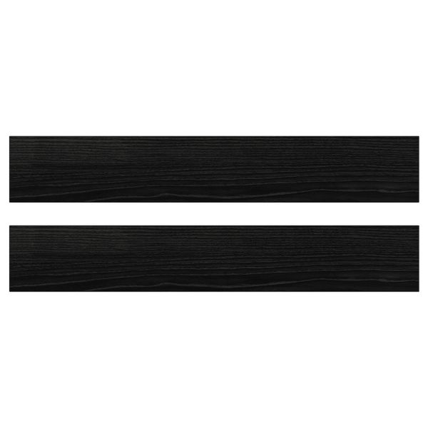 Фронтальная панель ящика, под дерево черный 60x10 см IKEA ТИНГСРИД 103.673.00 - фото 1