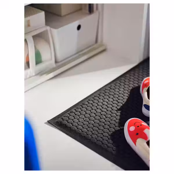 VATTENVERK ВАТТЕНВЕРК Придверный коврик для дома - темно-серый 100x150 см - схема-чертеж с размерами