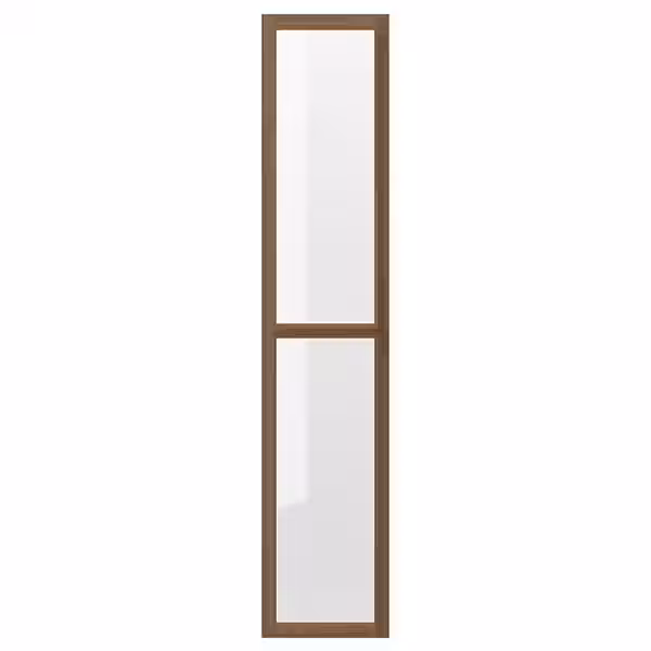 OXBERG Стеклянная дверь - коричневый под грецкий орех 40x192 см - фото 1