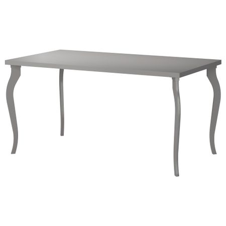 Стол ЛИННМОН / ЛАЛЛЕ, серый (150x75 см)