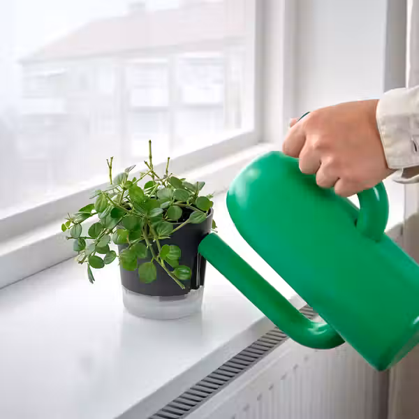 VÅRDTRÄD ВОРДТРЭД Горшок с самополивом - д/дома/улицы прозрачный/антрацит 9 см - фото 2