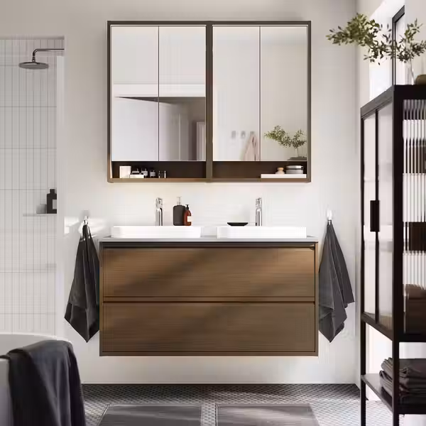 ÄNGSJÖN ЭНГШЁН / BACKSJÖN БАККШЁН Шкаф с ящиками/раковина/смесители - фото 2