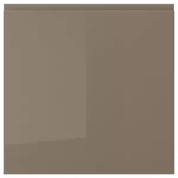 VOXTORP Дверь - глянцевый темный серо-коричневый 60x60 см - фото 1